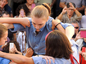 Fires de Girona 2014. Diada castellera amb Marrecs de Salt, Minyons de Terrassa i Capgrossos de Mataró