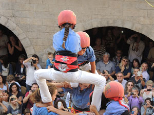 Fires de Girona 2014. Diada castellera amb Marrecs de Salt, Minyons de Terrassa i Capgrossos de Mataró