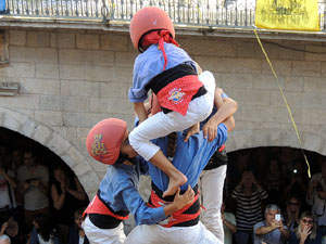 Fires de Girona 2014. Diada castellera amb Marrecs de Salt, Minyons de Terrassa i Capgrossos de Mataró