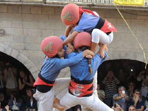 Fires de Girona 2014. Diada castellera amb Marrecs de Salt, Minyons de Terrassa i Capgrossos de Mataró