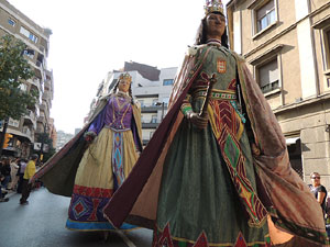 Fires de Girona 2014. La trobada de gegants: la cercavila