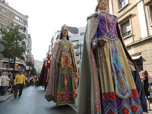 Fires de Girona 2014. La trobada de gegants: la cercavila