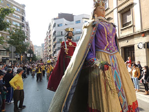 Fires de Girona 2014. La trobada de gegants: la cercavila