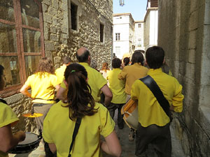 Fires 2014 a Girona. Passejada pel Barri Vell amb els capgrossos de Girona