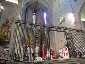 Fires de Girona 2014. L'ofici de Sant Narcís a la basílica de Sant Feliu