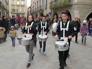 Girona10. Cercavila amb Girona Marxing Band i la Mula Baba