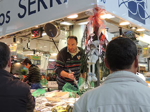 Nadal 2014 a Girona. La decoraci&oacute; nadalenca del Mercat del Lle&oacute;