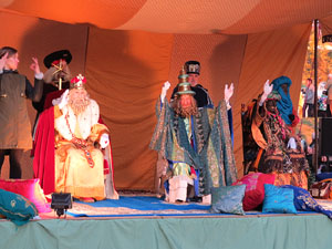 La Cavalcada de Reis 2015. El campament reial als Jardins de la Muralla