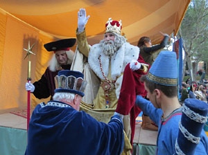 La Cavalcada de Reis 2015. El campament reial als Jardins de la Muralla