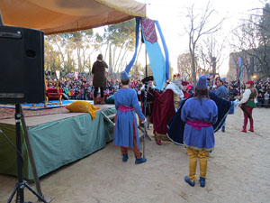 La Cavalcada de Reis 2015. El campament reial als Jardins de la Muralla