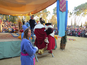 La Cavalcada de Reis 2015. El campament reial als Jardins de la Muralla