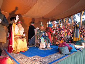 La Cavalcada de Reis 2015. El campament reial als Jardins de la Muralla