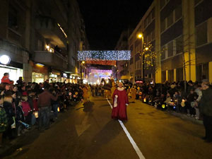La Cavalcada de Reis 2015. Desfilada pels carrers de la ciutat, fins la pla&ccedil;a del Vi