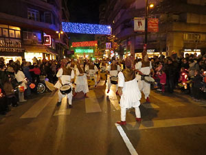 La Cavalcada de Reis 2015. Desfilada pels carrers de la ciutat, fins la pla&ccedil;a del Vi