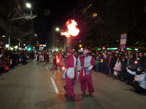 La Cavalcada de Reis 2015. Desfilada pels carrers de la ciutat, fins la pla&ccedil;a del Vi