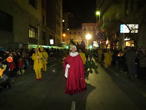 La Cavalcada de Reis 2015. Desfilada pels carrers de la ciutat, fins la pla&ccedil;a del Vi