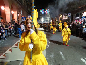 La Cavalcada de Reis 2015. Desfilada pels carrers de la ciutat, fins la pla&ccedil;a del Vi