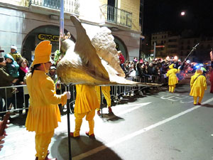La Cavalcada de Reis 2015. Desfilada pels carrers de la ciutat, fins la pla&ccedil;a del Vi