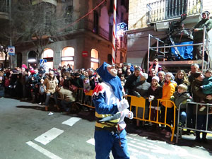 La Cavalcada de Reis 2015. Desfilada pels carrers de la ciutat, fins la pla&ccedil;a del Vi