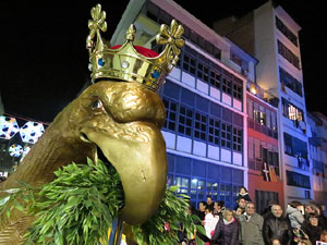 La Cavalcada de Reis 2015. Desfilada pels carrers de la ciutat, fins la pla&ccedil;a del Vi