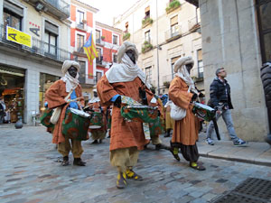 La Cavalcada de Reis 2015. La precavalcada pels carrers de Girona