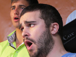 Festival A Capella 2015. Cor de la Universitat de Girona a la pla&ccedil;a de la Independ&egrave;ncia