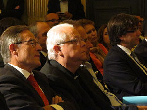 Diada Nacional 2015. Acte institucional al Saló de descans del Teatre Municipal de Girona