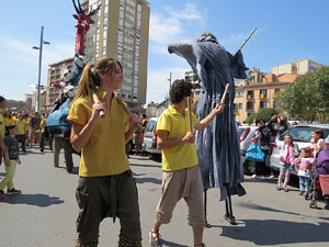 Festes de Primavera de Girona 2015. Cercavila amb el Tarlà