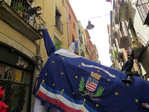 Festes de Primavera de Girona 2015. Presentació de la Mula Baba