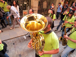 Festes de Primavera de Girona 2015. Presentació de la Mula Baba