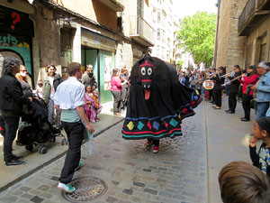 Festes de Primavera de Girona 2015. Presentació de la Mula Baba