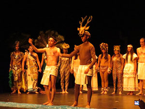 FITAG 2015. Espectacle Maz&aacute;tzin, el hombre venado, de la Cia. Centro Cultural Jalil Gibran, M&egrave;xic, i el Col&middot;lectiu Actoral de Girona