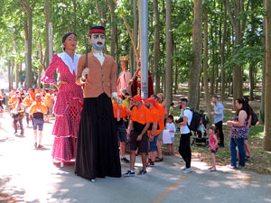 Bateig dels gegants de l'Esquerra del Ter, en Benet i la Carmen