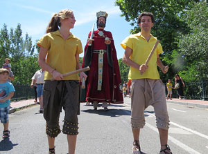 Bateig dels gegants de l'Esquerra del Ter, en Benet i la Carmen
