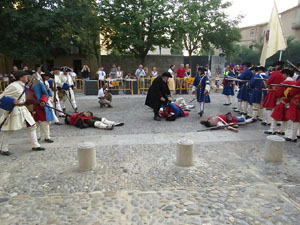 Girona resisteix! Jornades de recreació històrica de la Guerra de Successió. Combat final a la plaça de Sant Domènec