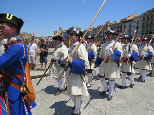 Girona resisteix! Jornades de recreació històrica de la Guerra de Successió. Escaramussa al Pont de Pedra