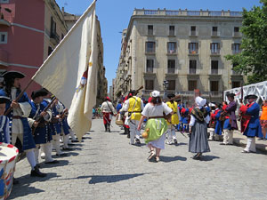Girona resisteix! Jornades de recreació històrica de la Guerra de Successió. Escaramussa al Pont de Pedra