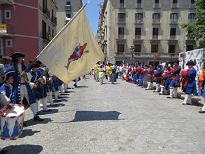Girona resisteix! Jornades de recreació històrica de la Guerra de Successió. Escaramussa al Pont de Pedra