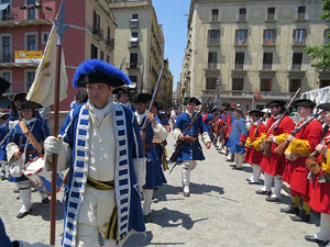 Girona resisteix! Jornades de recreació històrica de la Guerra de Successió. Escaramussa al Pont de Pedra