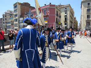 Girona resisteix! Jornades de recreació històrica de la Guerra de Successió. Escaramussa al Pont de Pedra