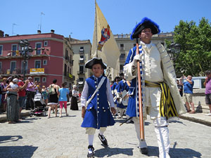 Girona resisteix! Jornades de recreació històrica de la Guerra de Successió. Escaramussa al Pont de Pedra