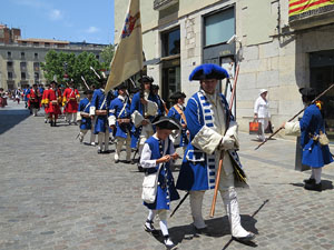 Girona resisteix! Jornades de recreació històrica de la Guerra de Successió. Escaramussa al Pont de Pedra