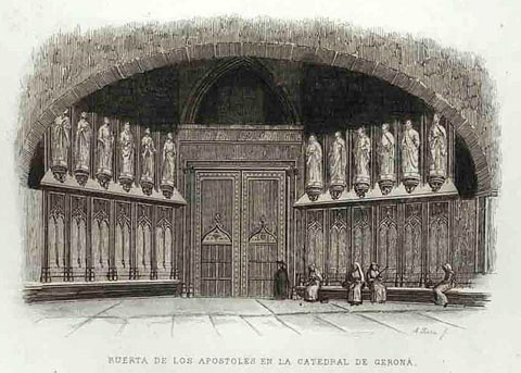 La porta dels Apòstols, 1842