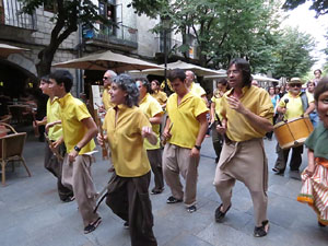 Undàrius, festival d'estiu de Girona de cultura popular i tradicional. Cercavila de Fal·lera Gironina