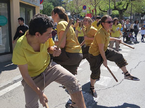 Festes de Primavera de Girona 2016. Penjada del Tarlà. La cercavila