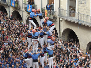 Fires 2015. Diada Castellera de Sant Narc&iacute;s amb Marrecs de Salt, Minyons de Terrassa i Capgrossos de Matar&oacute;