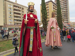Girona10 2016. Cercavila de gegants i capgrossos amb Fal&middot;lera Gironina