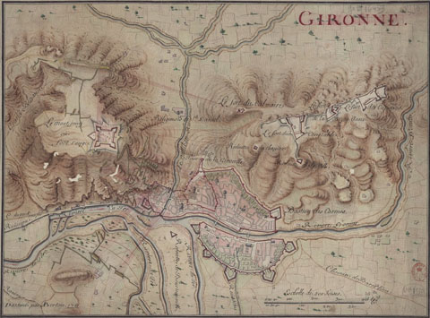 Gironne. Dessiné par A. Bertau - 1711