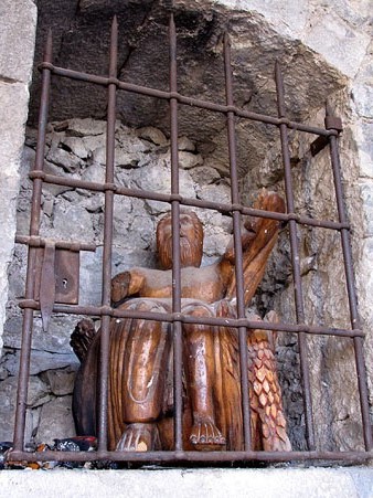 Déu del llamp. Escultura de Luis Plou, 1991