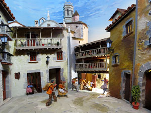 Nadal 2015 a Girona. Exposició de pessebres a la Carbonera, organitzada per l'Associació de Pessebristes de Girona 